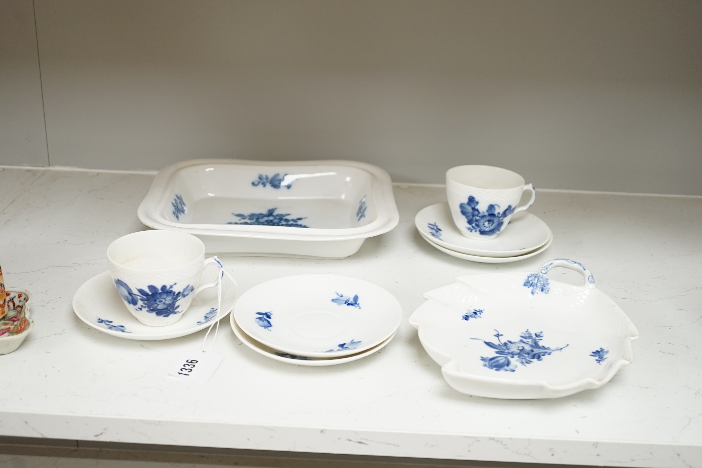 A small group of Royal Copenhagen tableware. Condition - fair to good
